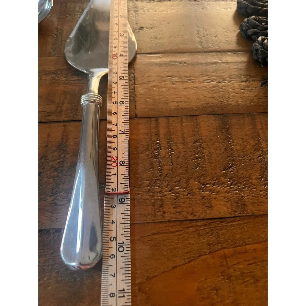 Vintage Italian Silverplate 3-Pc MCM Salad Servers & Cake Spatula ZN.4.MK Italy